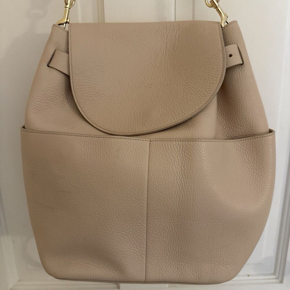 Cuyana Backpack - Soft Pebbled Leather Tote in Blush - Great Condition!